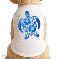 Summer Tropical Turtle Doggie Tank thumb 0