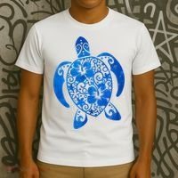 Summer Tropical Turtle T-Shirt thumb 3