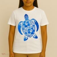 Summer Tropical Turtle T-Shirt thumb 4