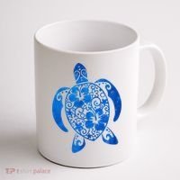 Summer Tropical Turtle Coffee Mug thumb 1