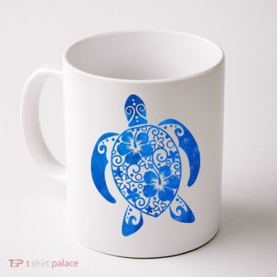 Summer Tropical Turtle Coffee Mug