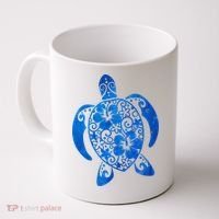 Summer Tropical Turtle Coffee Mug thumb 0