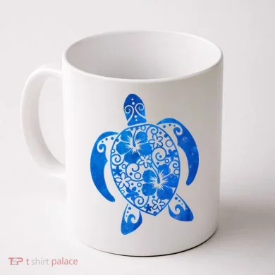 Summer Tropical Turtle Coffee Mug