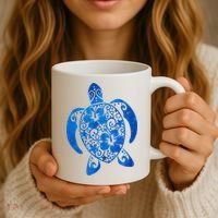 Summer Tropical Turtle Coffee Mug thumb 3