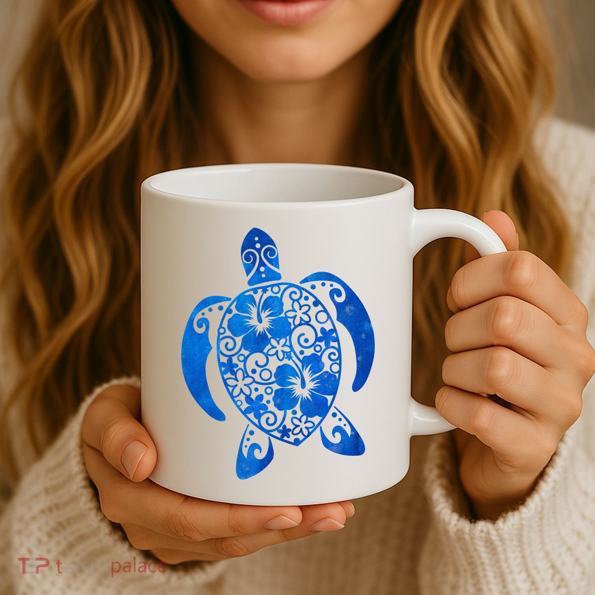 Summer Tropical Turtle Coffee Mug