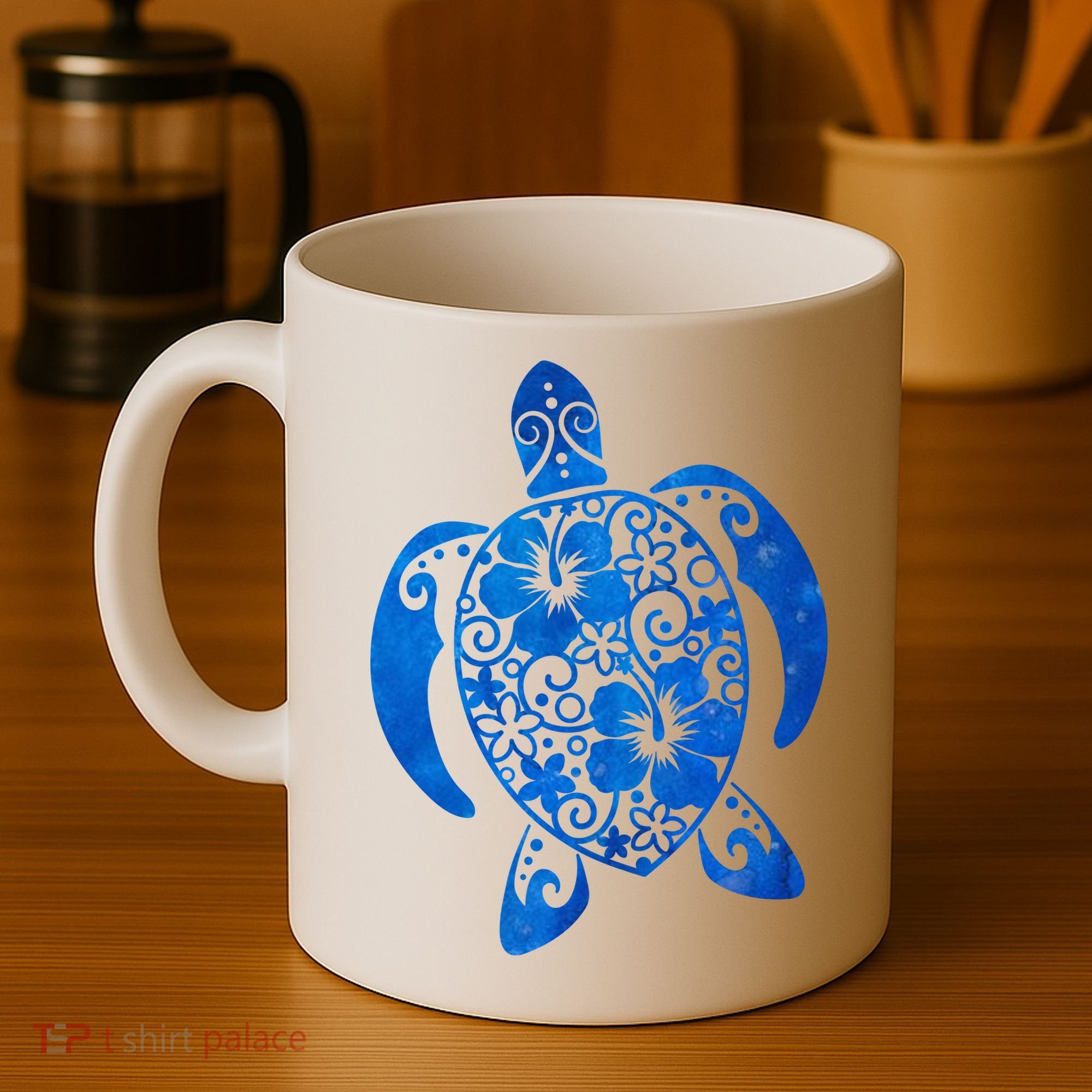 Summer Tropical Turtle Coffee Mug