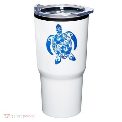 Summer Tropical Turtle Tumbler