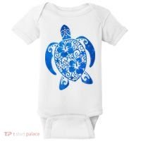 Summer Tropical Turtle Baby Bodysuit thumb 0