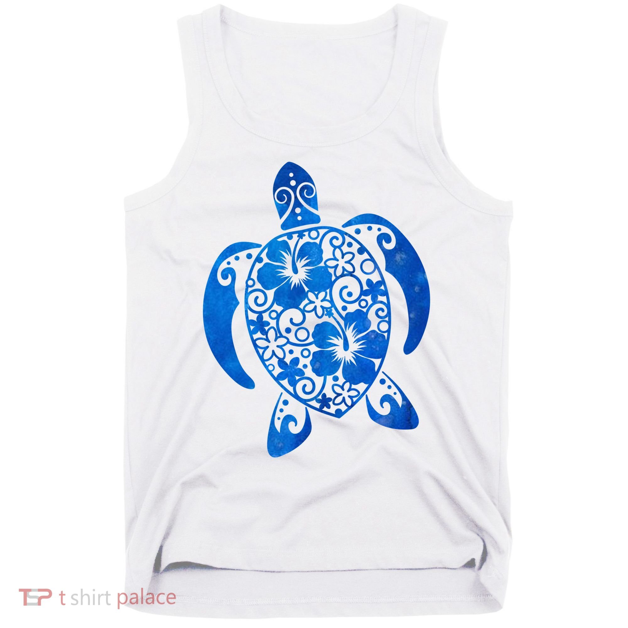 Summer Tropical Turtle Tank Top