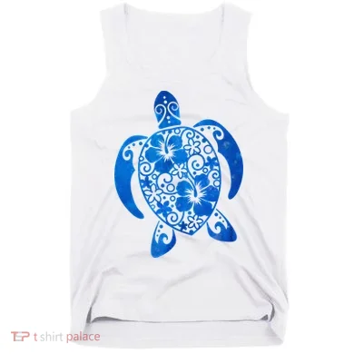 Summer Tropical Turtle Tank Top