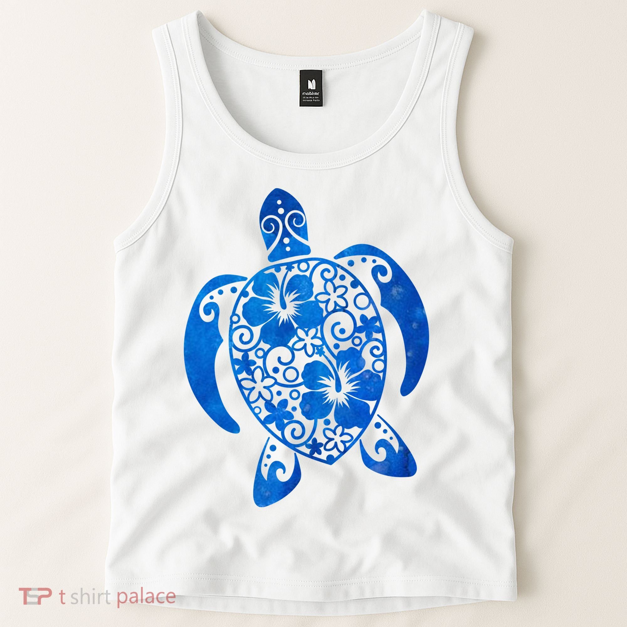Summer Tropical Turtle Tank Top