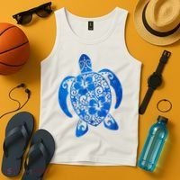 Summer Tropical Turtle Tank Top thumb 4