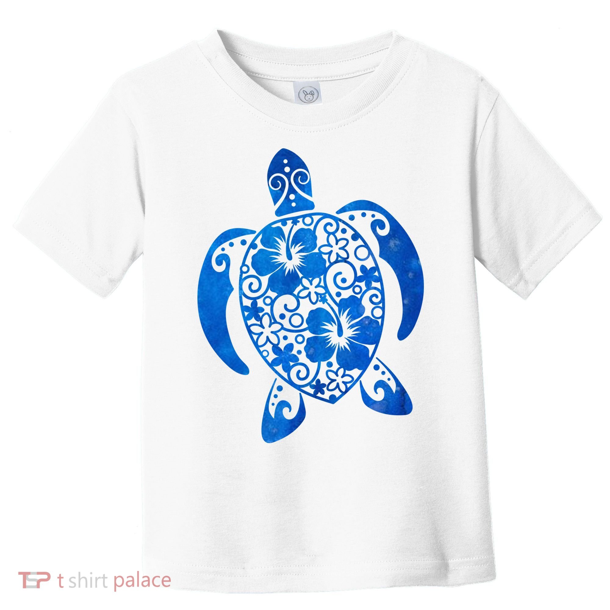 Summer Tropical Turtle Toddler T-Shirt