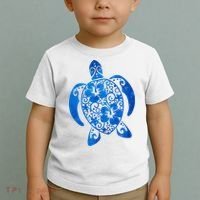 Summer Tropical Turtle Toddler T-Shirt thumb 2