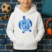 Summer Tropical Turtle Kids Hoodie thumb 2