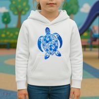 Summer Tropical Turtle Kids Hoodie thumb 3