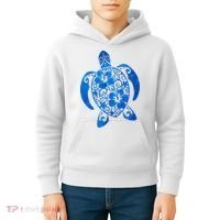 Summer Tropical Turtle Kids Hoodie thumb 4