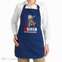 Shib To The Moon Shiba Inu Coin Crypto Apron thumb 2