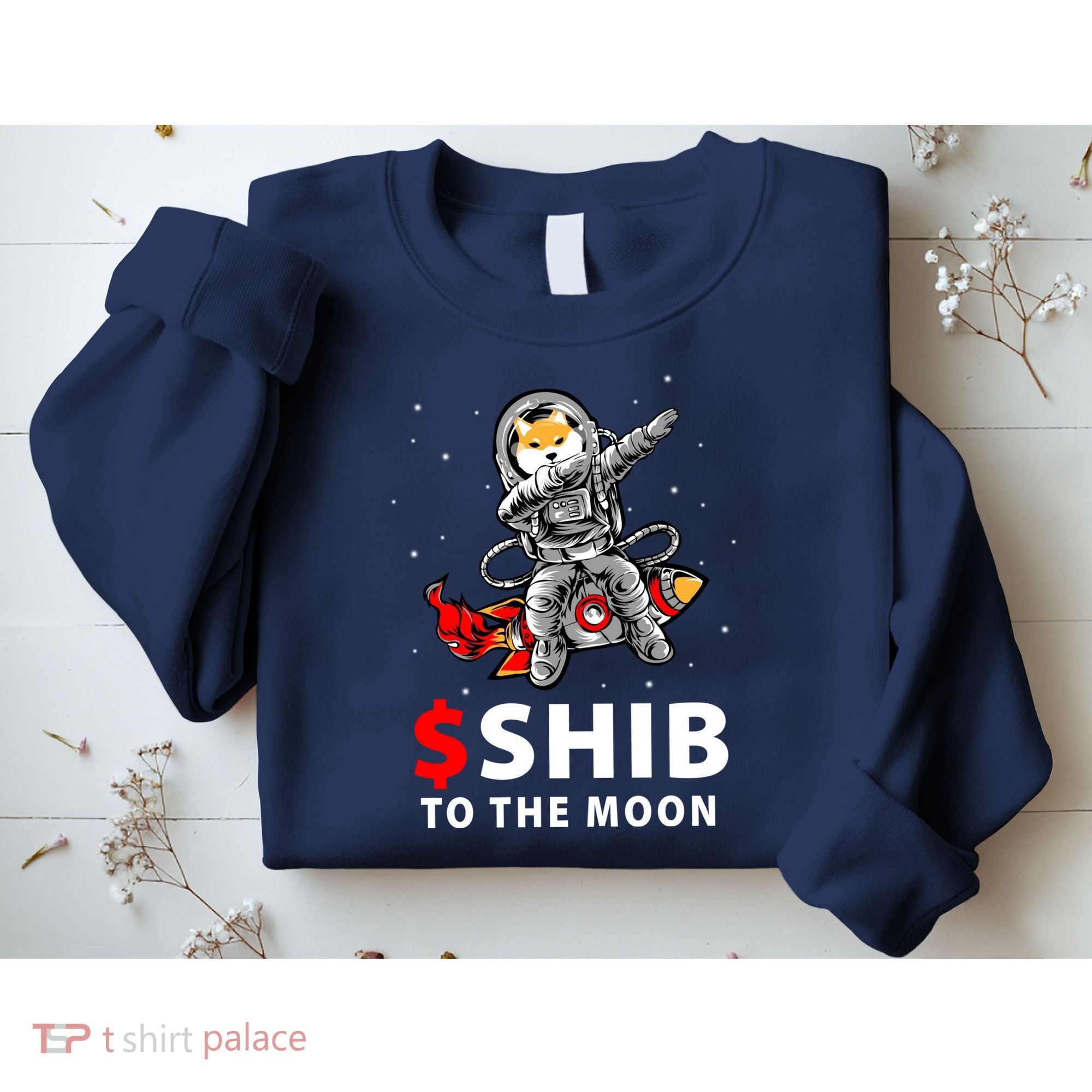 Shib To The Moon Shiba Inu Coin Crypto Sweatshirt