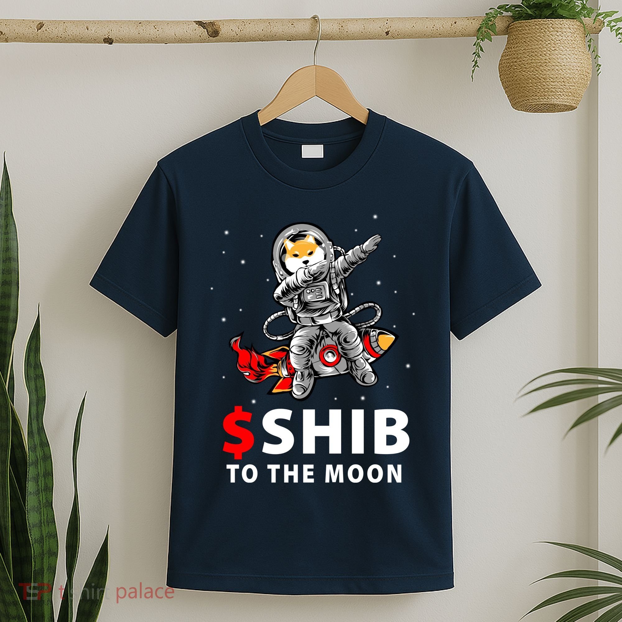 Shib To The Moon Shiba Inu Coin Crypto T-Shirt