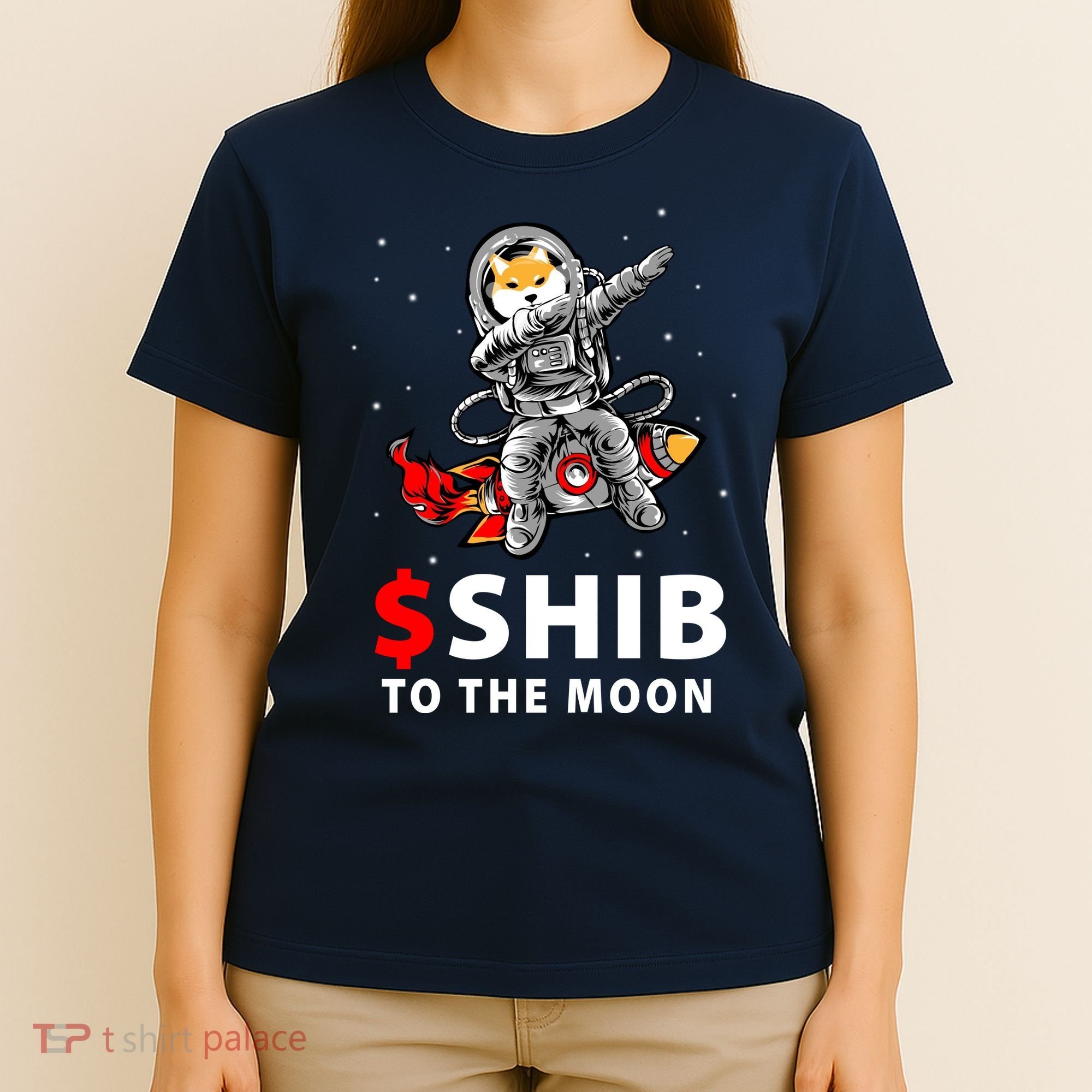 Shib To The Moon Shiba Inu Coin Crypto T-Shirt