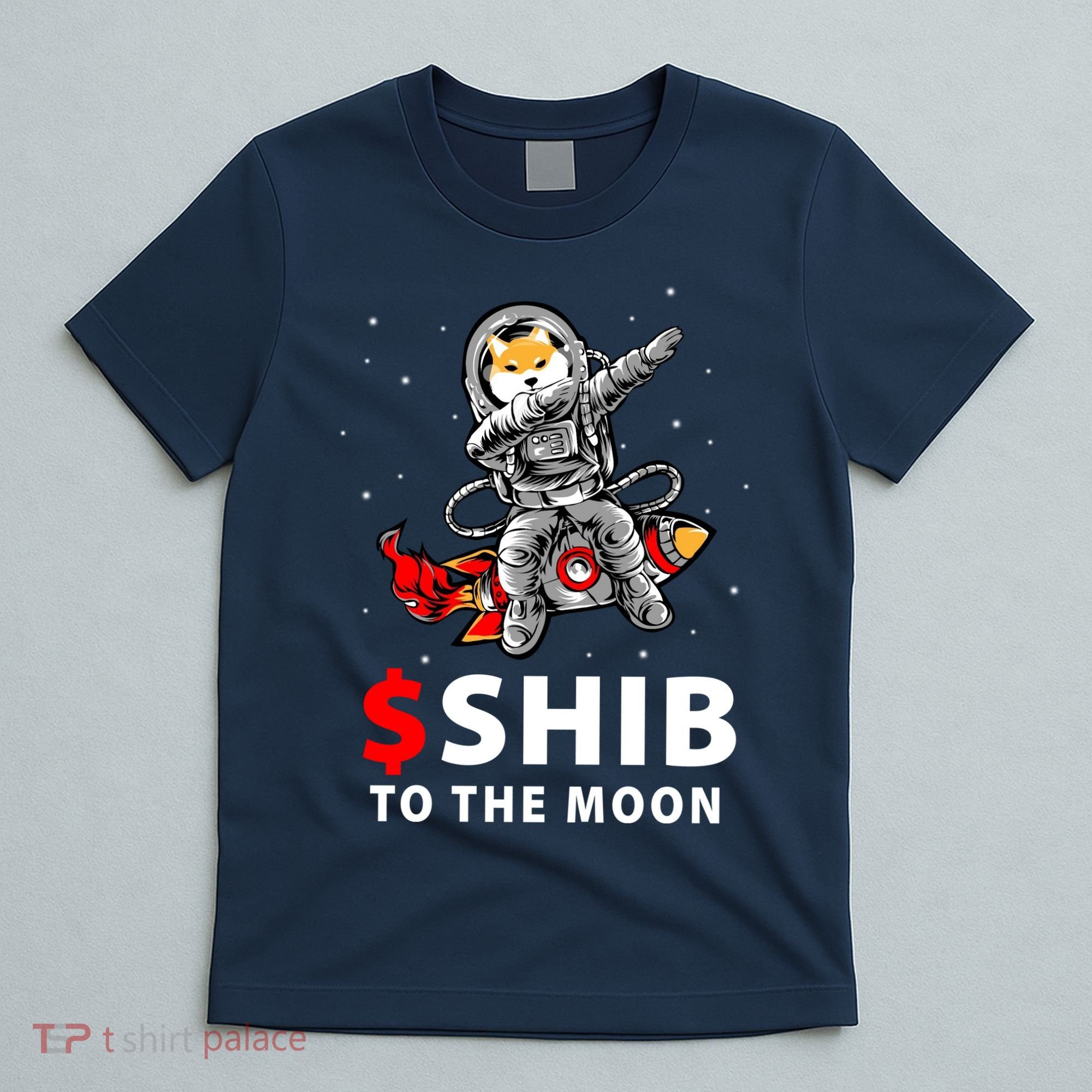 Shib To The Moon Shiba Inu Coin Crypto T-Shirt