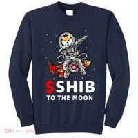 Shib To The Moon Shiba Inu Coin Crypto Tall Sweatshirt thumb 0
