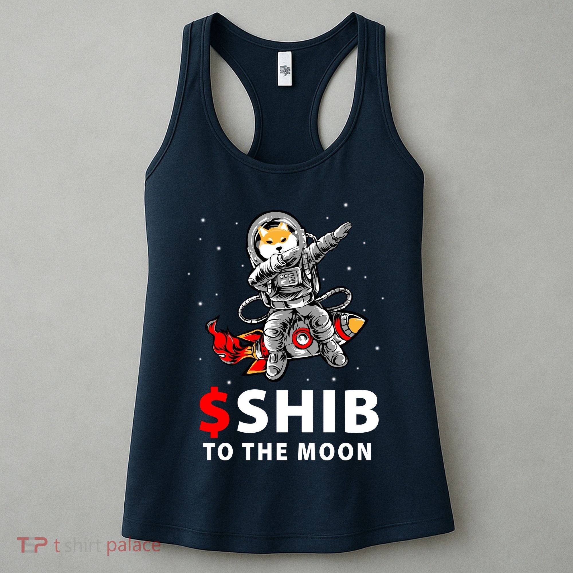 Shib To The Moon Shiba Inu Coin Crypto Women's Tank Top