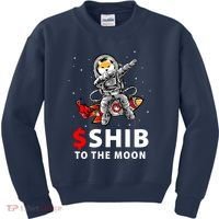 Shib To The Moon Shiba Inu Coin Crypto Kids Sweatshirt thumb 0