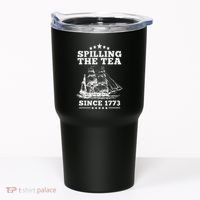 Spilling The Tea Since 1773 Retro Fun Patriotic Tumbler thumb 0
