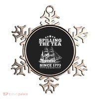 Spilling The Tea Since 1773 Retro Fun Patriotic Ornament thumb 0