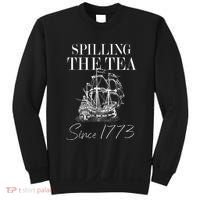 Spilling The Tea Since 1773 Patriotic 4th Of July Sweatshirt thumb 0