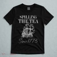 Spilling The Tea Since 1773 Patriotic 4th Of July T-Shirt thumb 5