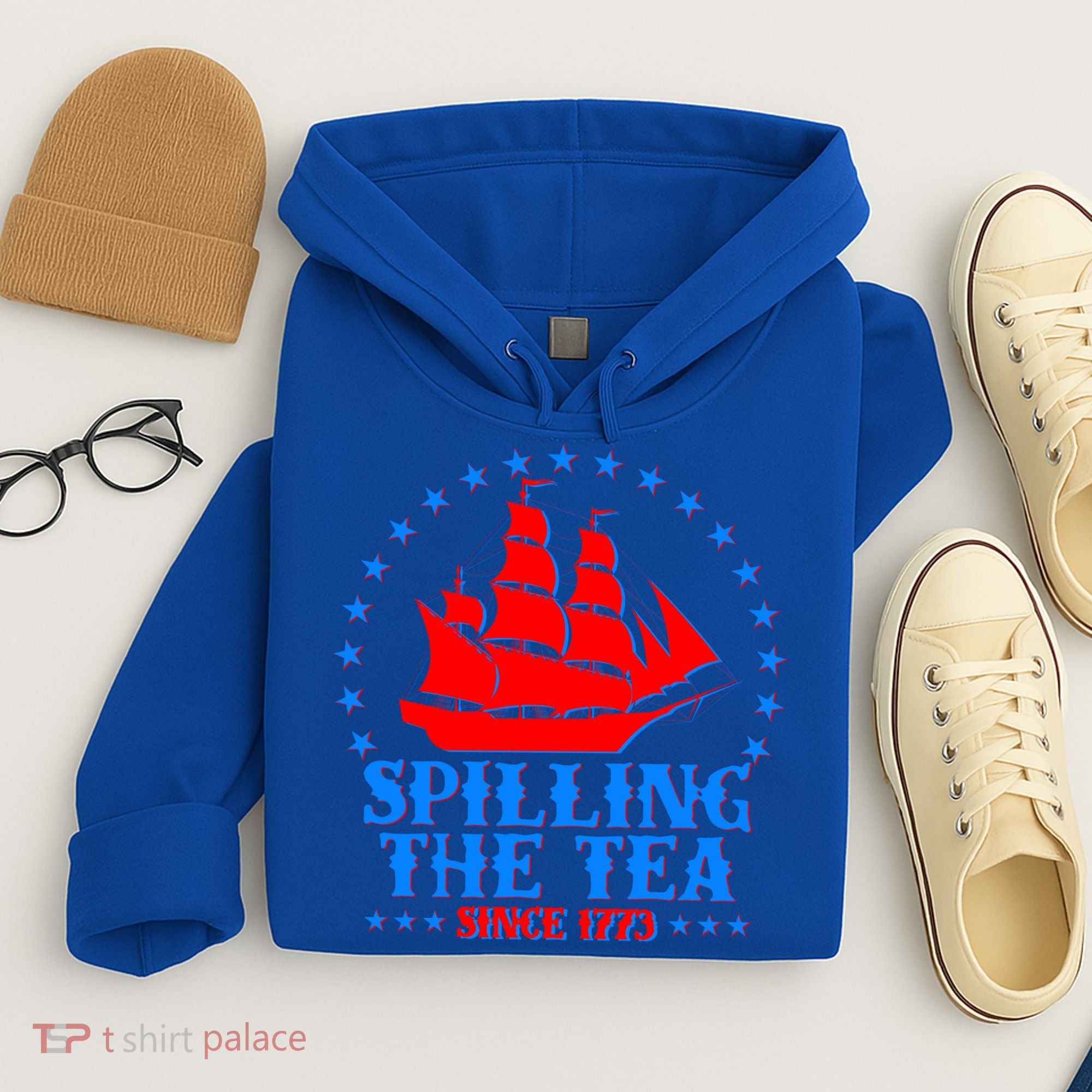 Spilling The Tea Since 1773 Boston Tea Party Hoodie