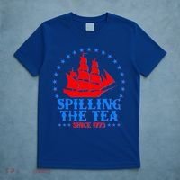 Spilling The Tea Since 1773 Boston Tea Party T-Shirt thumb 5