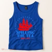 Spilling The Tea Since 1773 Boston Tea Party Tank Top thumb 2