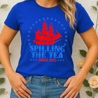 Spilling The Tea Since 1773 Boston Tea Party Women's T-Shirt thumb 2