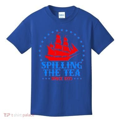 Spilling The Tea Since 1773 Boston Tea Party Kids T-Shirt