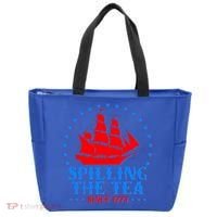 Spilling The Tea Since 1773 Boston Tea Party Tote Bag thumb 0