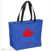 Spilling The Tea Since 1773 Boston Tea Party Tote Bag thumb 2