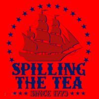 Spilling The Tea Since 1773 Boston Tea Party Santa Hat thumb 1