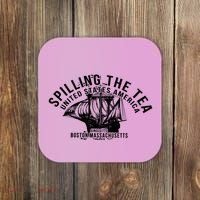 Spilling The Tea Since 1773 History Teacher Coaster thumb 0