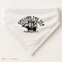 Spilling The Tea Since 1773 History Teacher USA-Made Doggie Bandana thumb 0