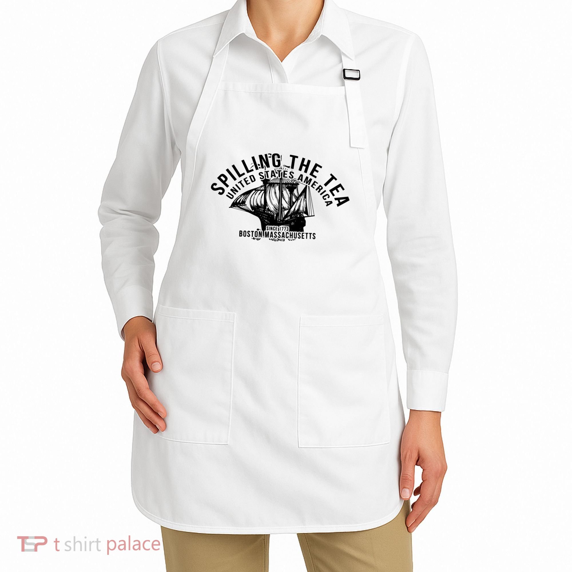 Spilling The Tea Since 1773 History Teacher Apron