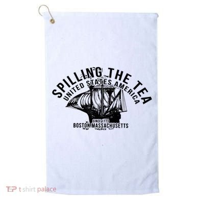 Spilling The Tea Since 1773 History Teacher Golf Towel