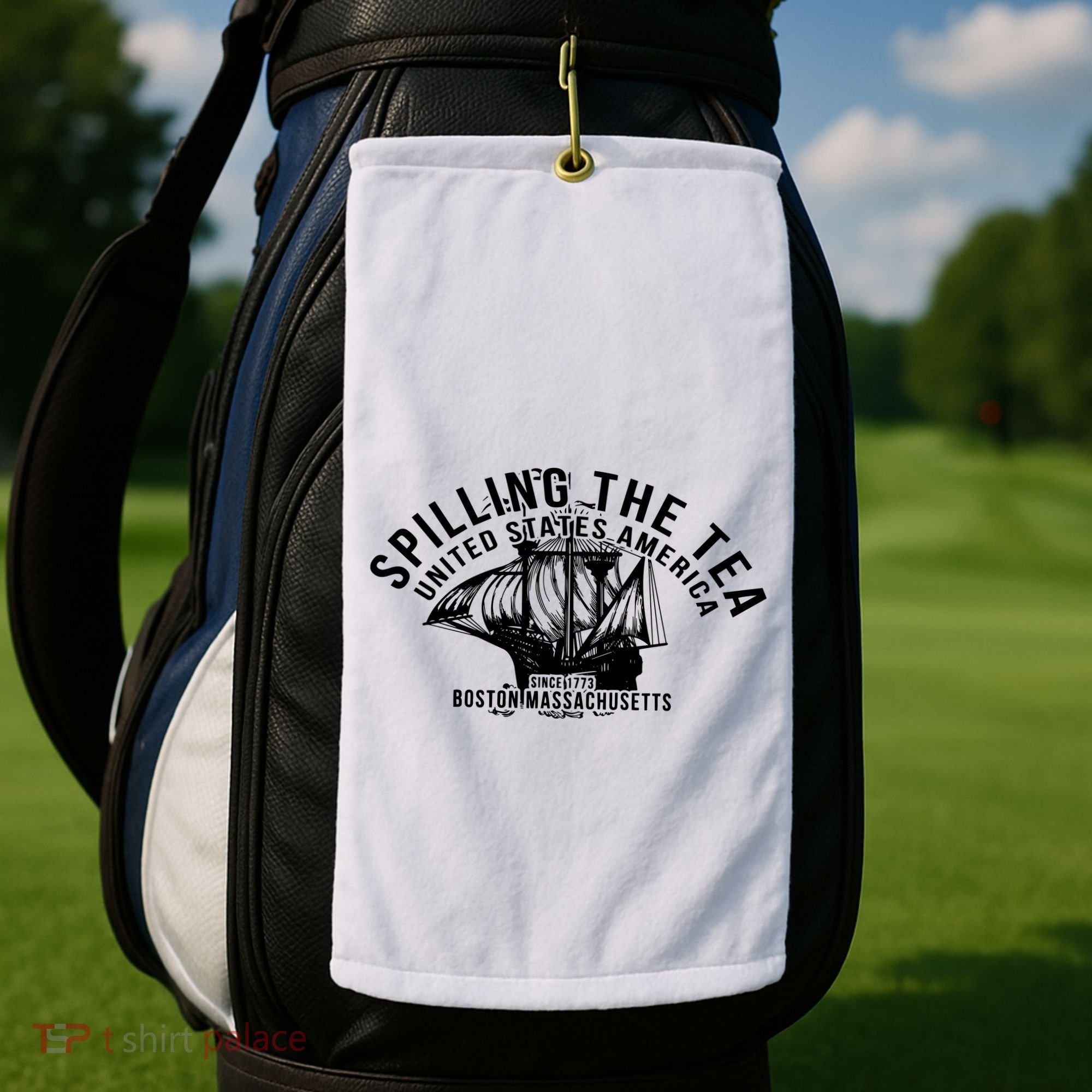 Spilling The Tea Since 1773 History Teacher Golf Towel