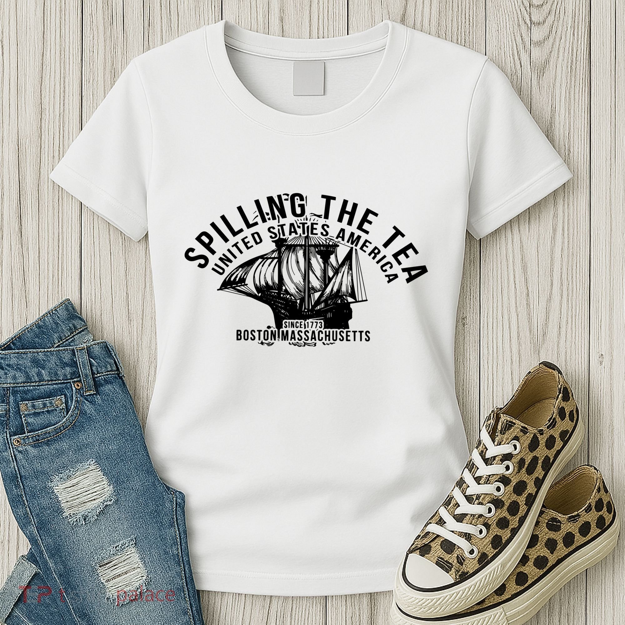 Spilling The Tea Since 1773 History Teacher Women's T-Shirt