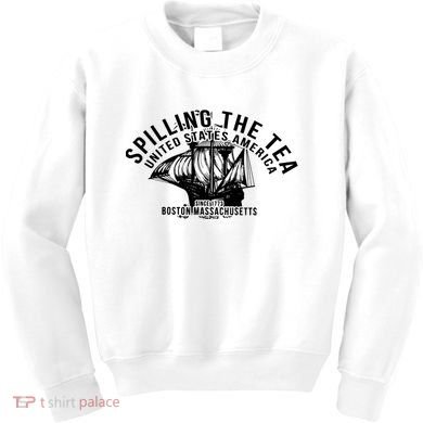 Spilling The Tea Since 1773 History Teacher Kids Sweatshirt