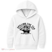 Spilling The Tea Since 1773 History Teacher Kids Hoodie thumb 0