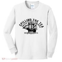 Spilling The Tea Since 1773 History Teacher Kids Long Sleeve Shirt thumb 0